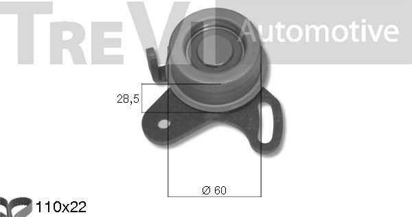 TREVI AUTOMOTIVE Hammashihnasarja KD1371